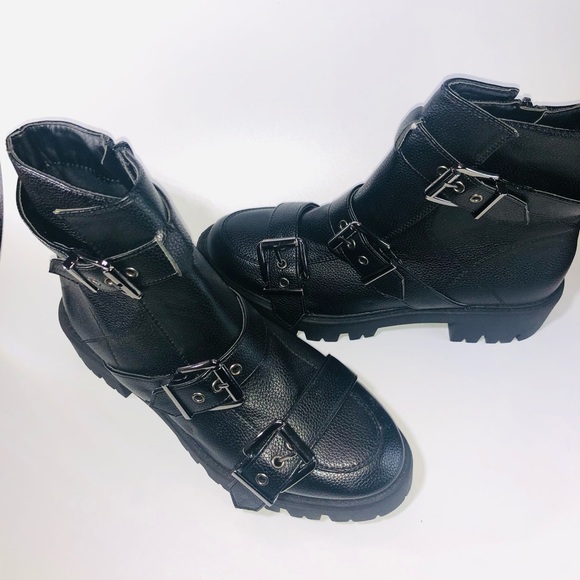 NWOB Nasty Gal vegan leather booties - Picture 2 of 6
